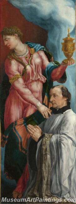 Martin van Heemskerck The Donor and Saint Mary Magdalene Painting