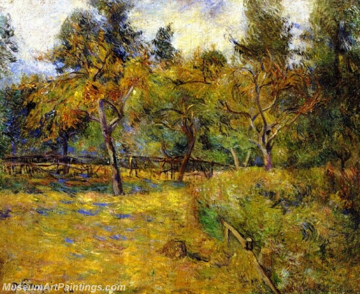 Meadow and Trees Painting