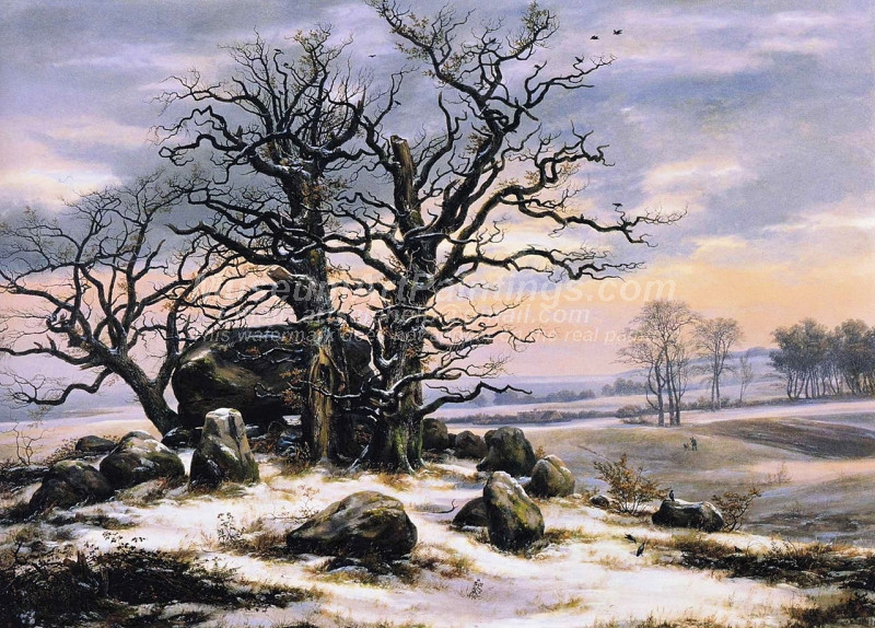 Megalith Grave near Vordingborg in Winter
