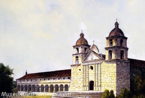 Mission Santa Barbara 1 Painting