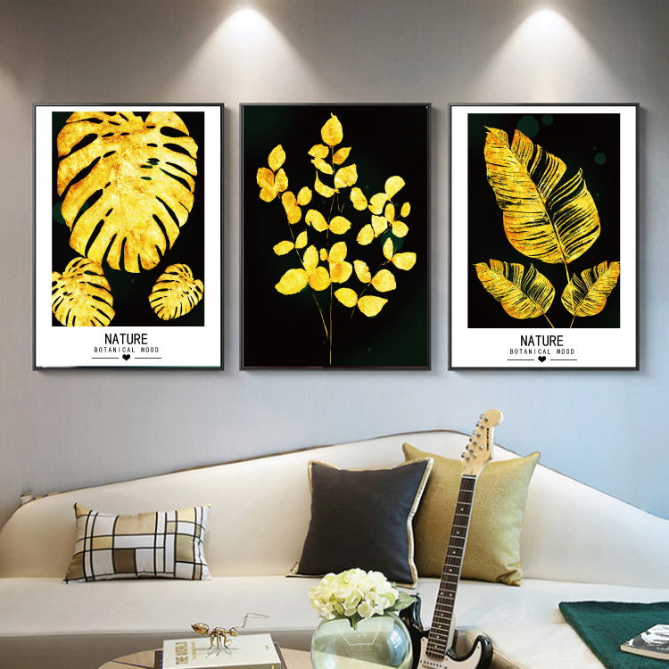 Modern Abstract Art Painting Gold Canvas Prints MAGC040