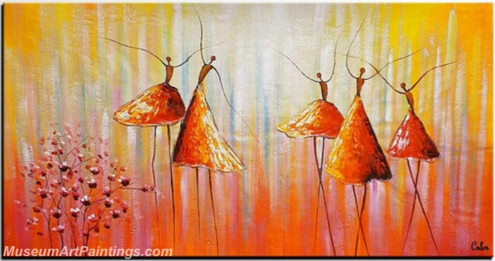 Modern Abstract Art Paintings Abstract Ballet Dancer Painting MBD8