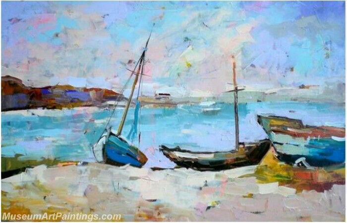 Modern Abstract Art Paintings Boat Painting MA096