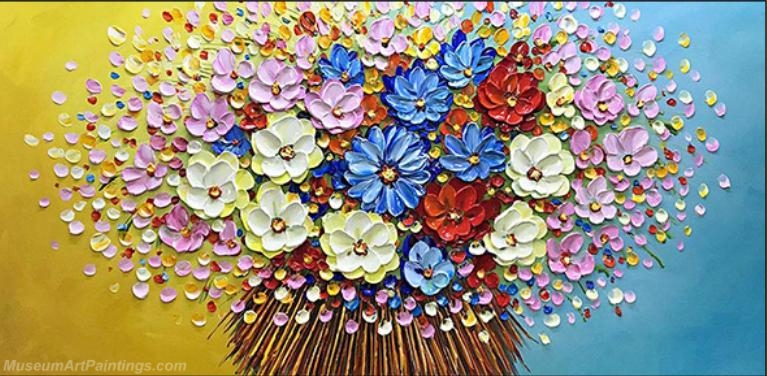 Modern Abstract Art Paintings Knife Oil Paintings Flower Tree Painting KFT01