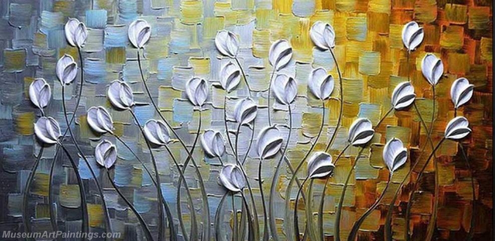 Modern Abstract Art Paintings Knife Oil Paintings Flower Tree Painting KFT021