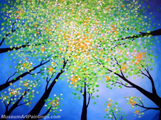 Modern Abstract Art Paintings Landscape Tree MDA022