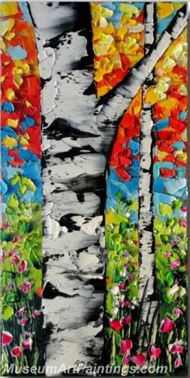 Modern Abstract Art Paintings Landscape Tree MDA031