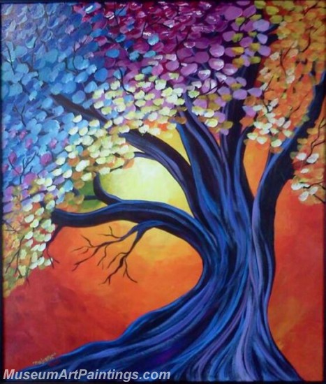 Modern Abstract Art Paintings Landscape Tree MDA041