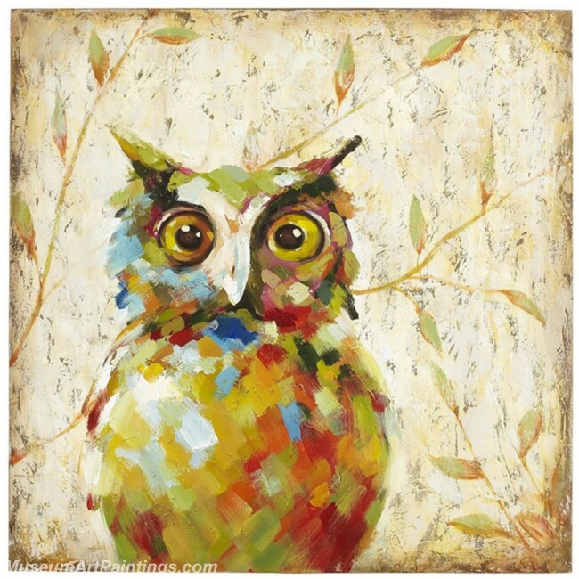 Modern Abstract Art Paintings Night Owl