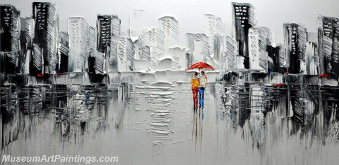 Modern Abstract Art Paintings Raining MA01