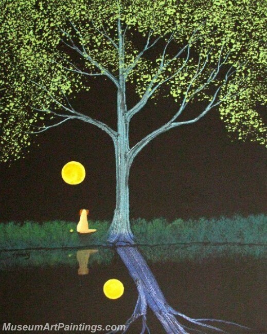 Modern Abstract Wall Art Painting Abstract Tree Landscape Paintings MTL03