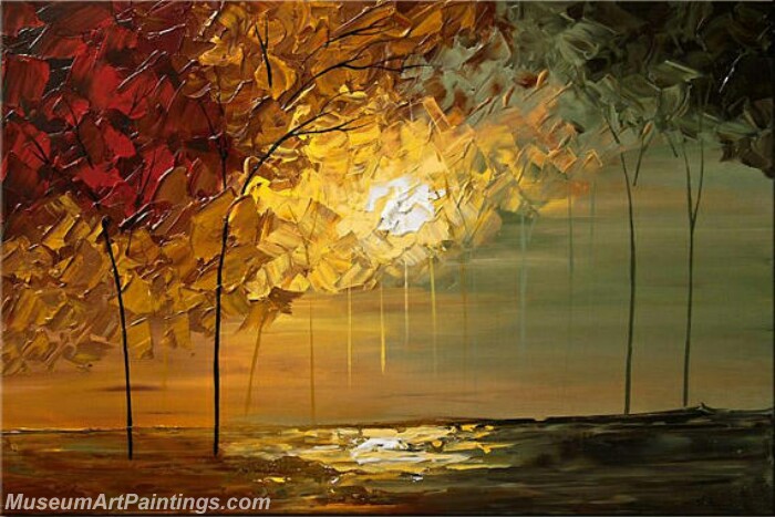 Modern Abstract Wall Art Painting Abstract Tree Landscape Paintings MTL057