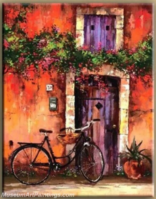 Modern Paintings Bike House Painting MA091