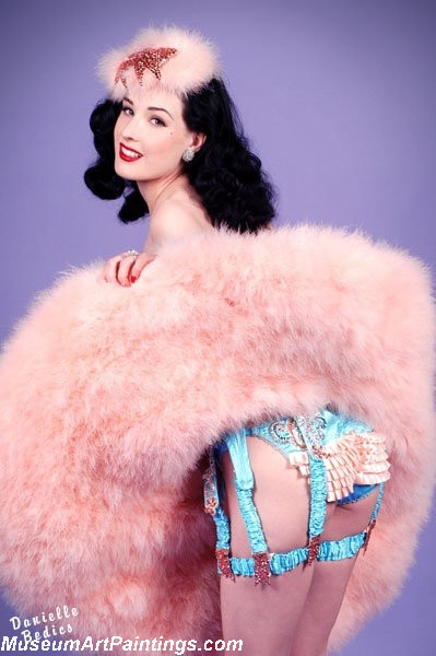 Modern Pinup Art Paintings Dita Von Teese