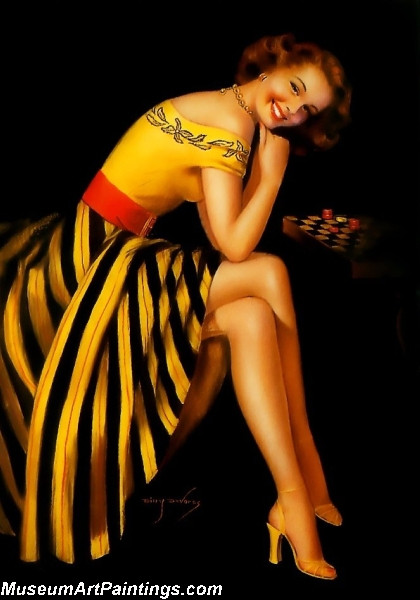Modern Pinup Art Paintings It is Your Move