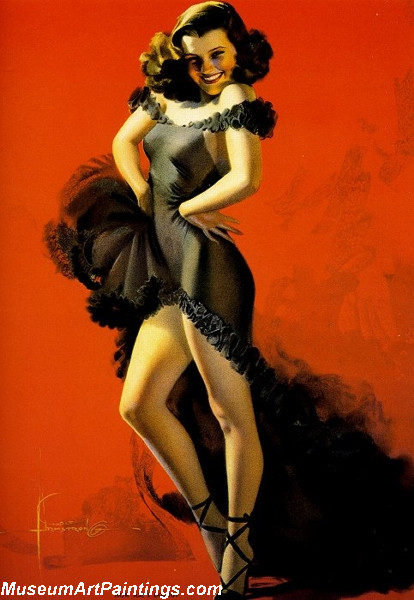 Modern Pinup Art Paintings Lets Get Together
