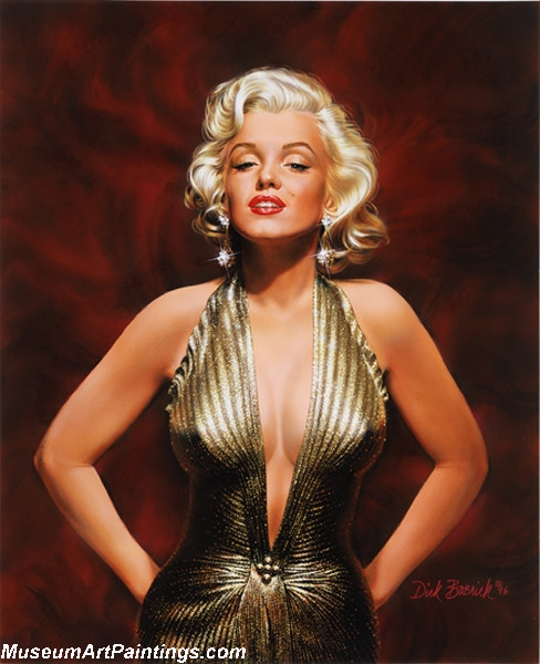 Modern Pinup Art Paintings Marilyn Monroe