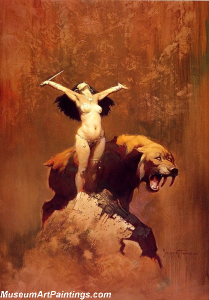 Modern Pinup Art Paintings Sun Goddess