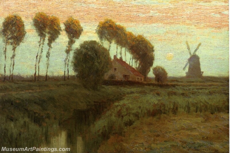 Moonrise Holland Painting