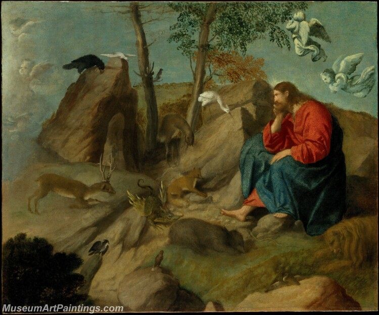 Moretto da Brescia Christ in the Wilderness Painting