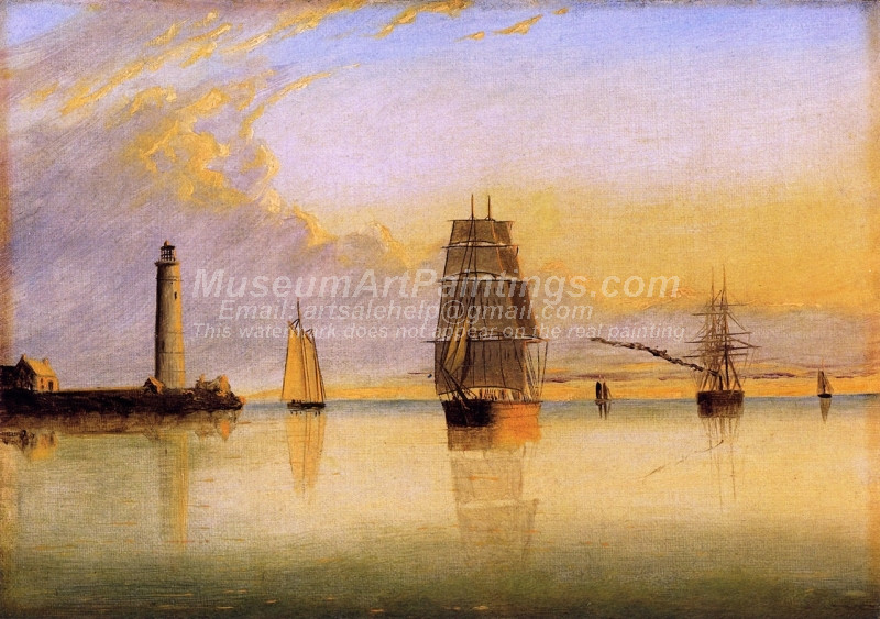 Morning off Boston Light by Clement Drew