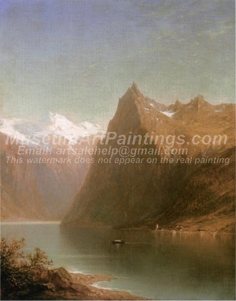 Mountain Lake Scene Painting