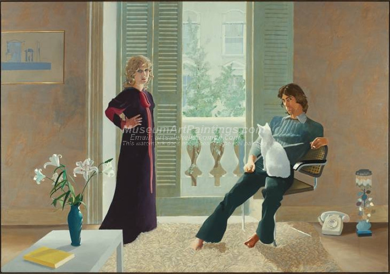 Mr and Mrs Clark and Percy by David Hockney