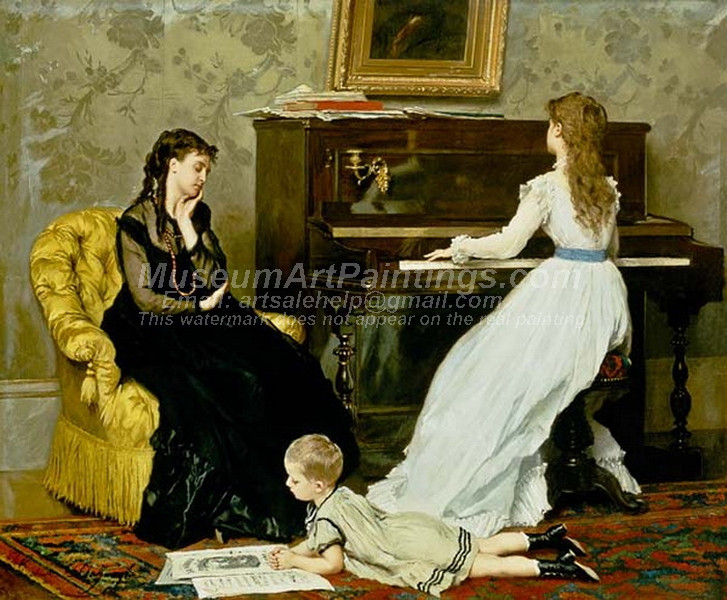 Music Hour by Gustave Leonard de Jonghe