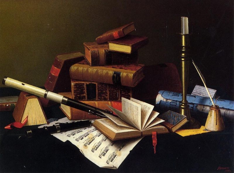 Music and Literature by William Michael Harnett