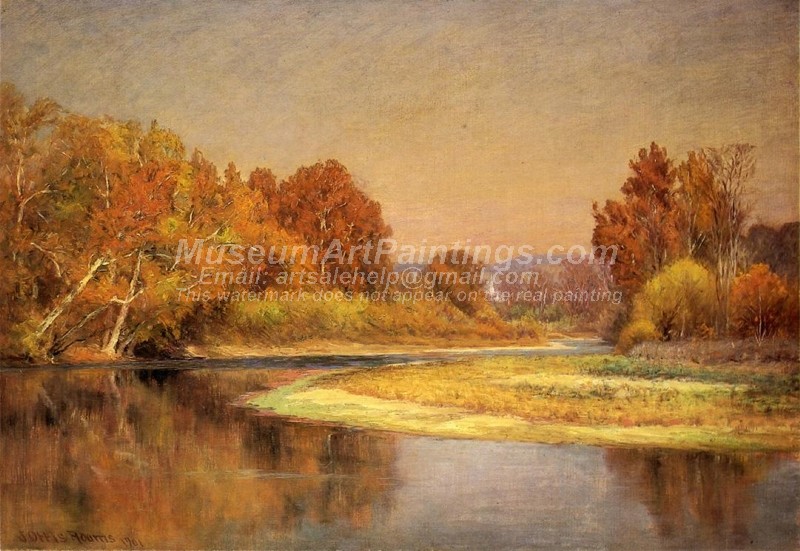 Natural Landscape Painting Sycamores on the Whitewater