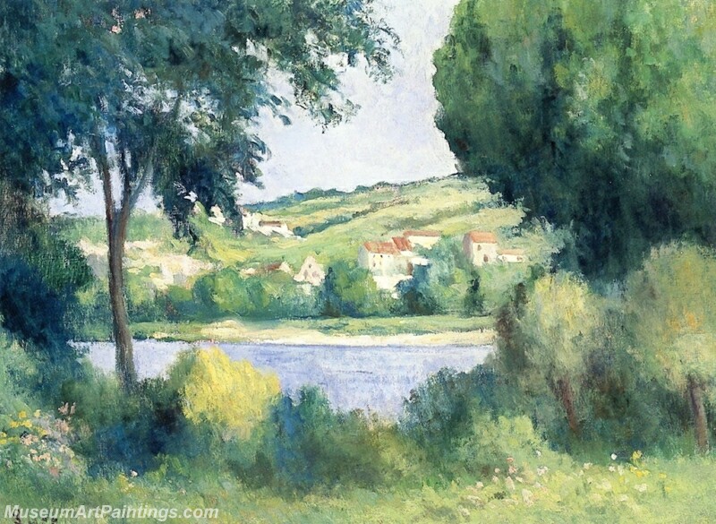 Near Rolleboise View through the Trees Painting