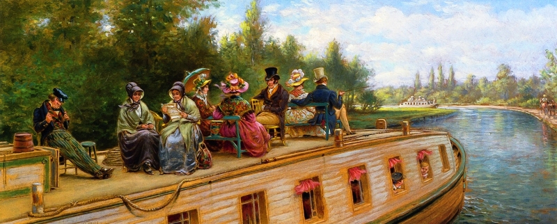 Nearing the Bend by Edward Lamson Henry