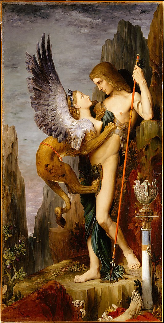 Oedipus and the Sphinx by Gustave Moreau