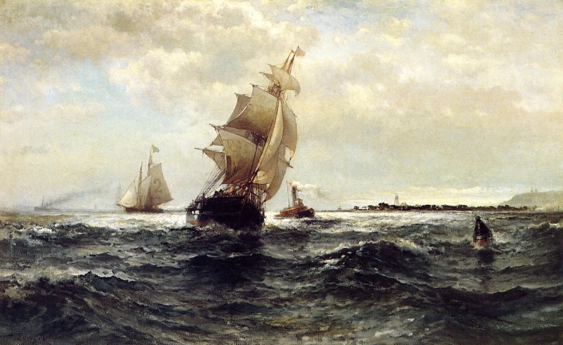 Off Atlantic Highlands by Edward Moran