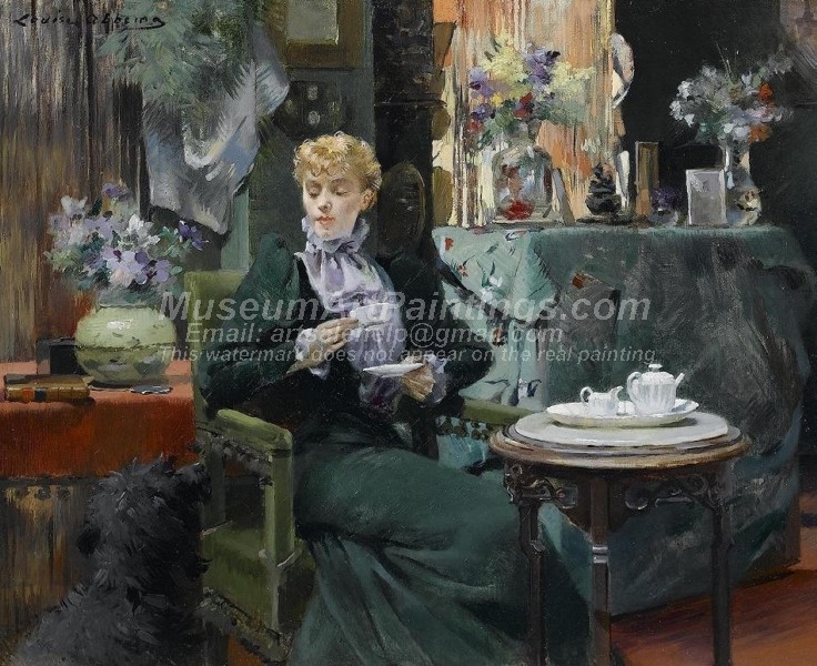 Oil Paintings Tea Time