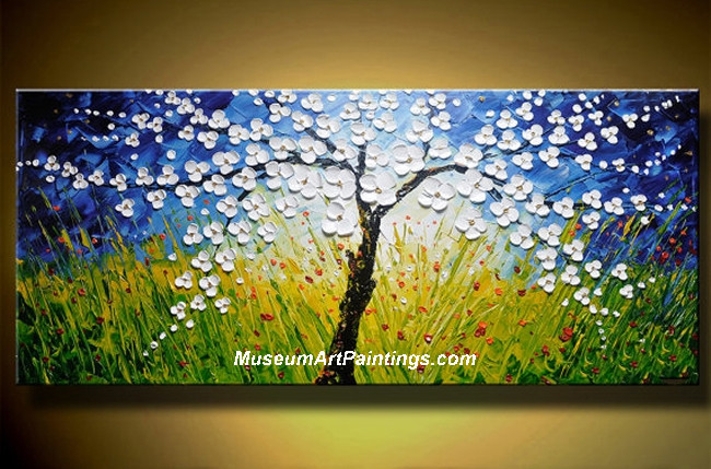 Palette Knife Oil Painting Landscape Tree 007