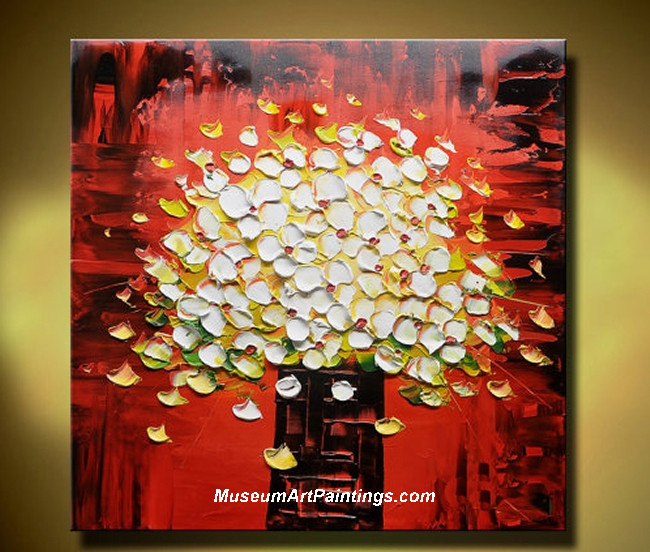 Palette Knife Painting Abstract Flower 001