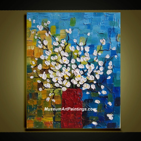 Palette Knife Painting Abstract Flower 003