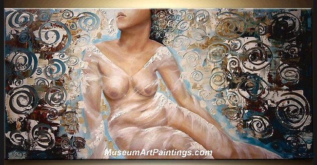 Palette Knife Painting Abstract Nude 001