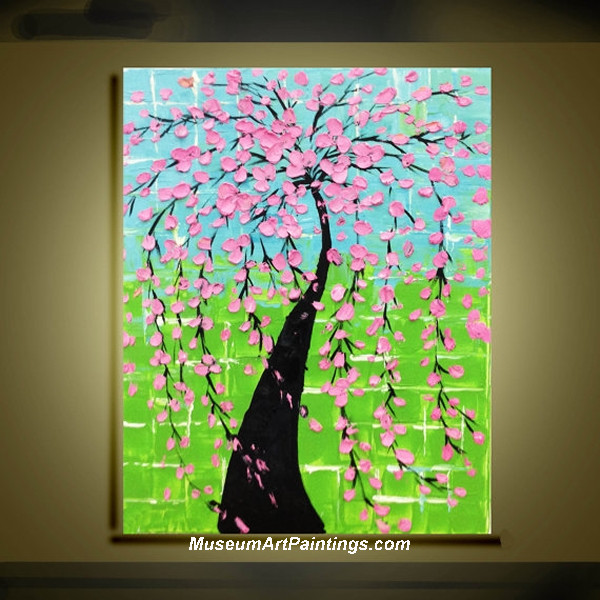 Palette Knife Painting Flower Tree 010