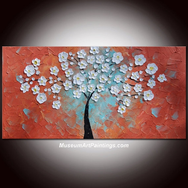 Palette Knife Painting Flower Tree 027