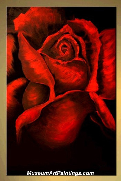 Palette Knife Painting Rose 009