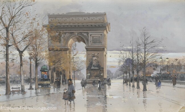 Paris Street Scenery Paintings by Eugene Galien Laloue EGL027