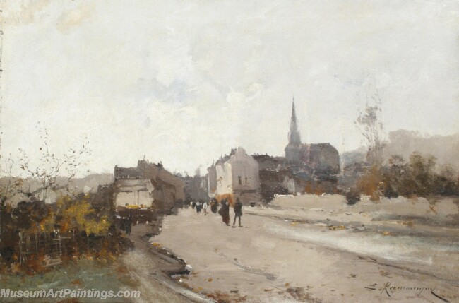 Paris Street Scenery Paintings by Eugene Galien Laloue EGL052