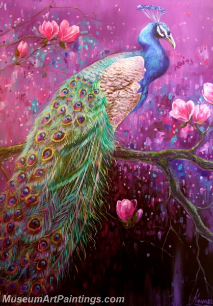 Peacock Oil Paintings PMP01