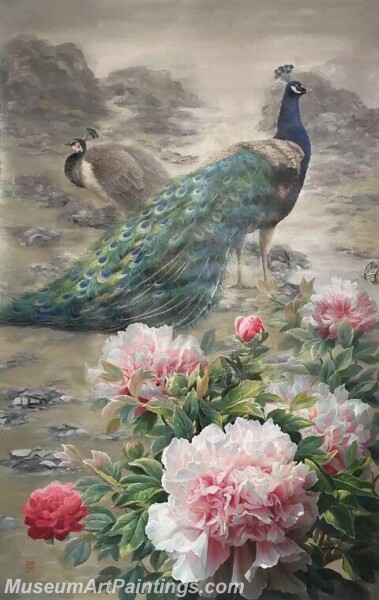 Peacock Oil Paintings PMP010