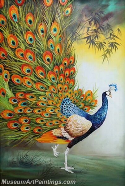 Peacock Oil Paintings PMP02