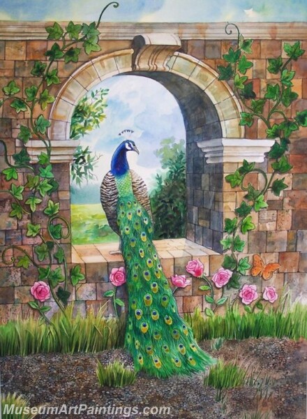 Peacock Oil Paintings PMP037