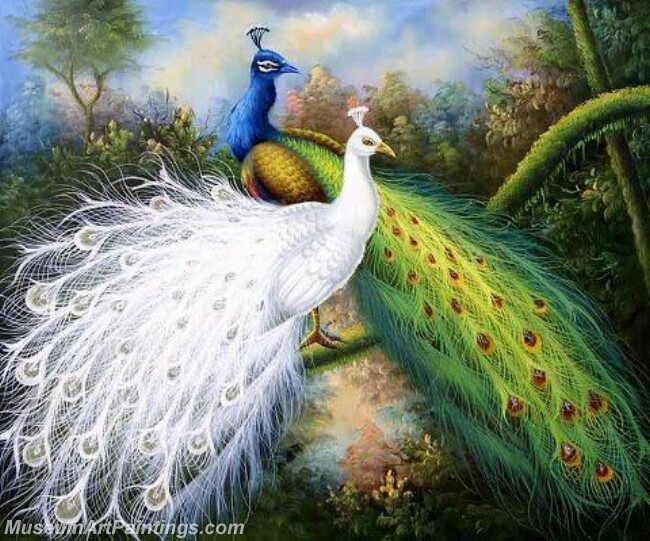 Peacock Oil Paintings PMP038