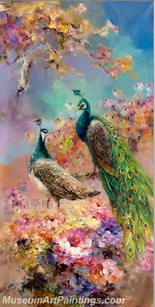 Peacock Oil Paintings PMP05